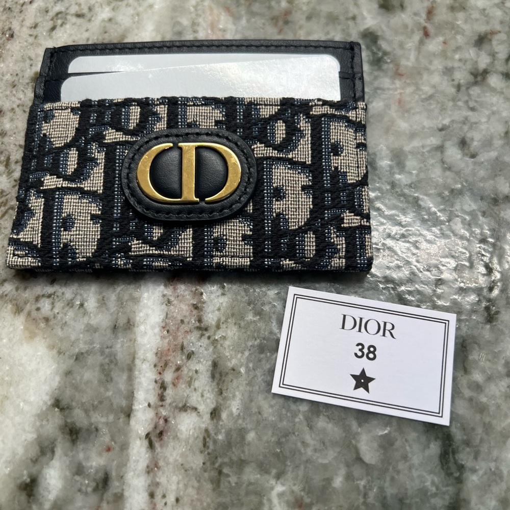Dior Navy and Gold Monogram Accent
